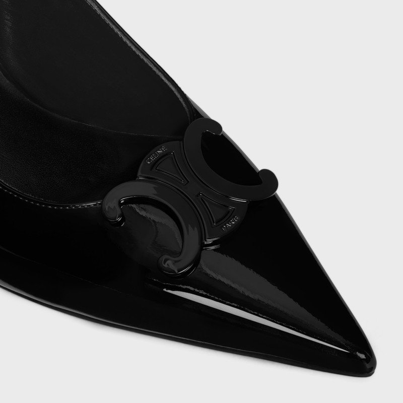 CELINE ALMA TRIOMPHE SLINGBACK in PATENT CALFSKIN 4