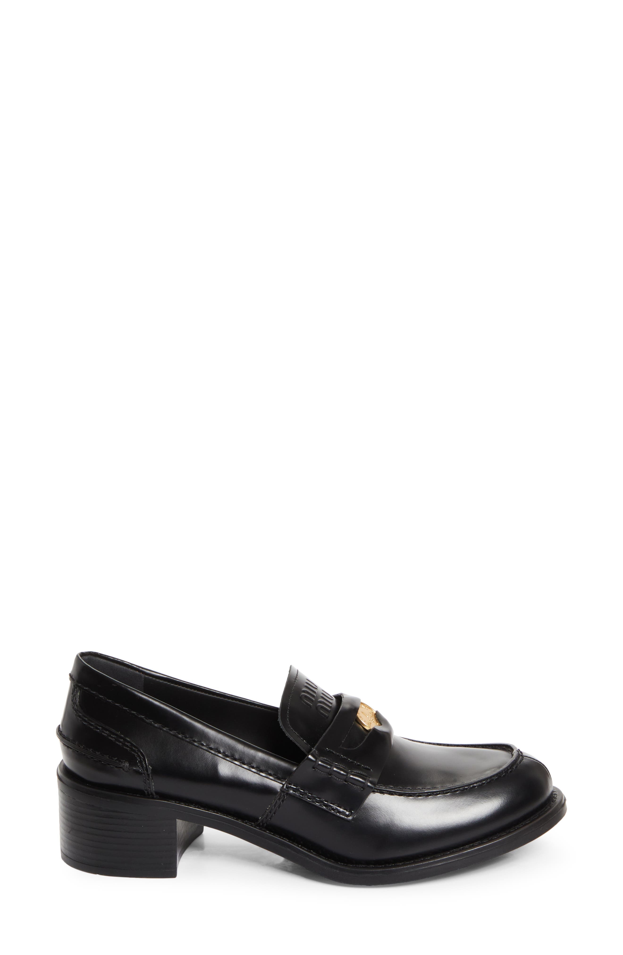 Miu Miu Penny Loafer in Nero at Nordstrom - 3