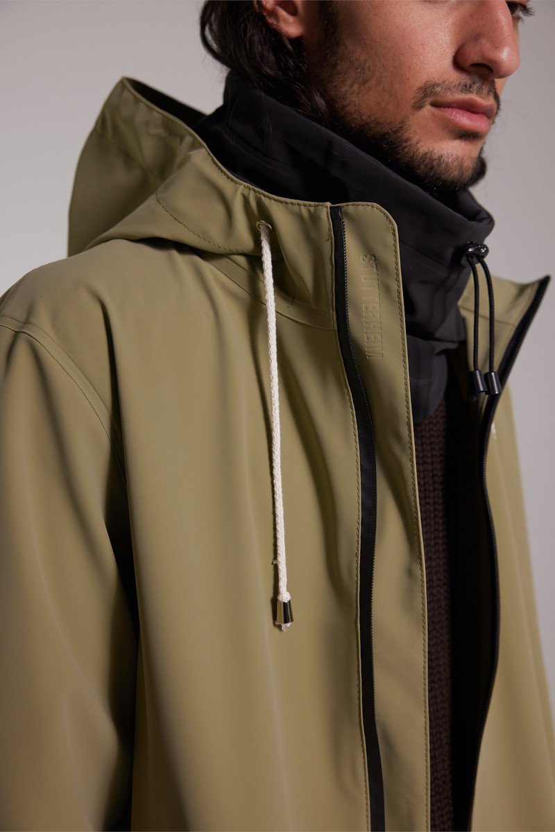 Camden Lightweight Matte Parka Aloe 3