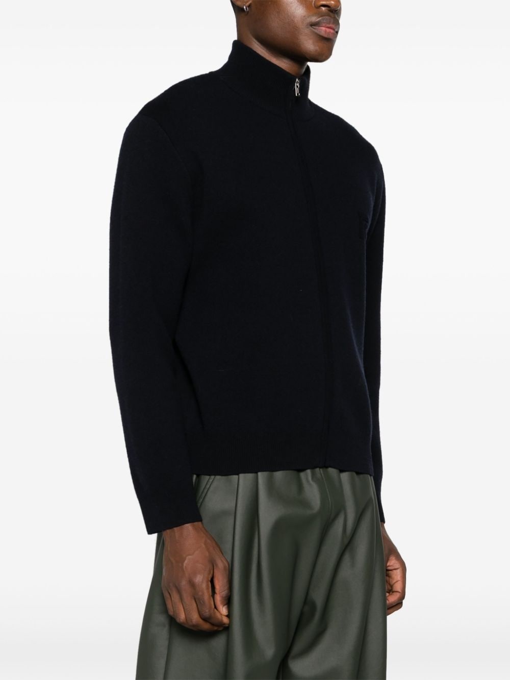 Poval zip-up wool cardigan - 3