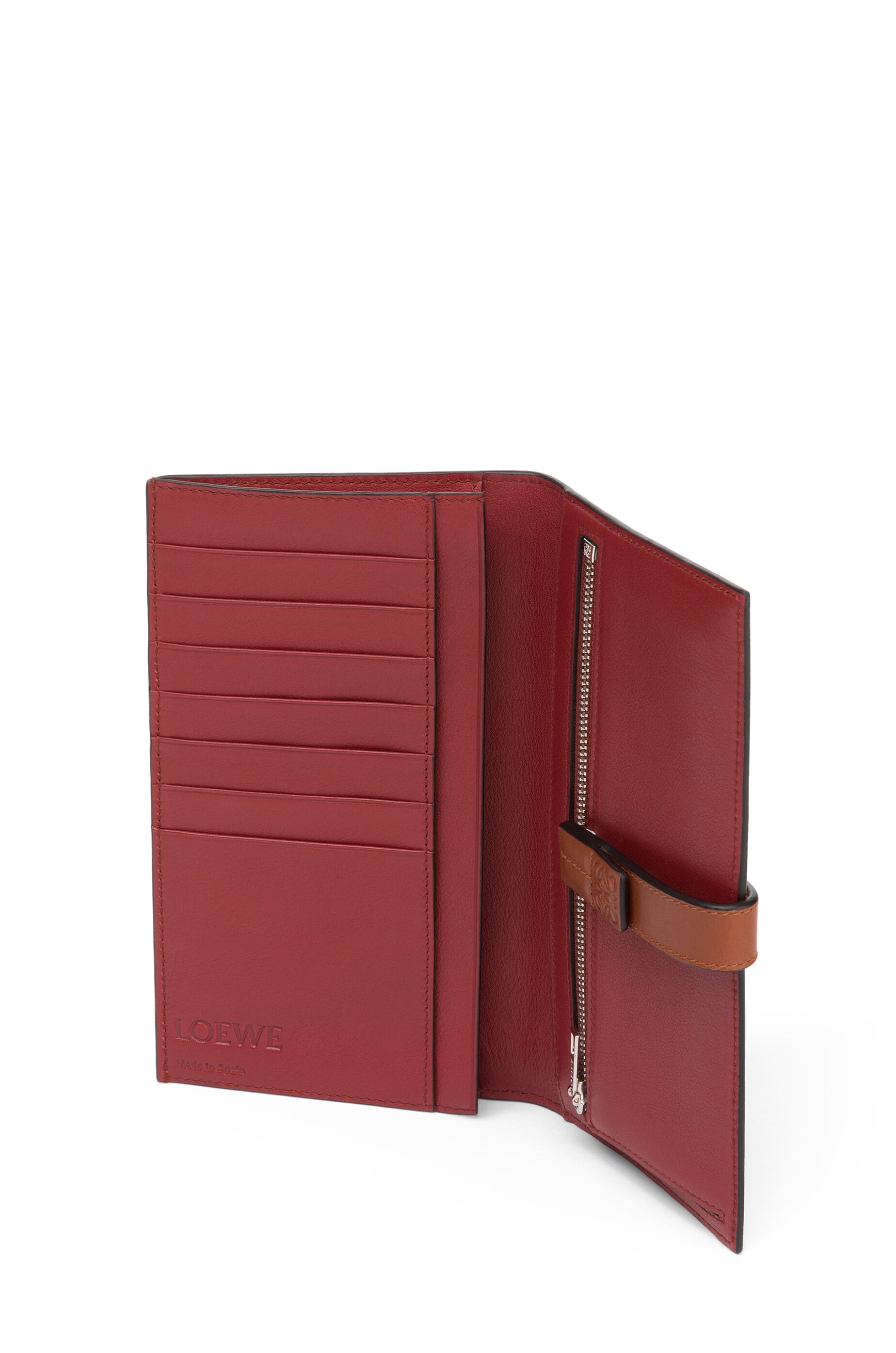 Large vertical wallet in soft grained calfskin - 2