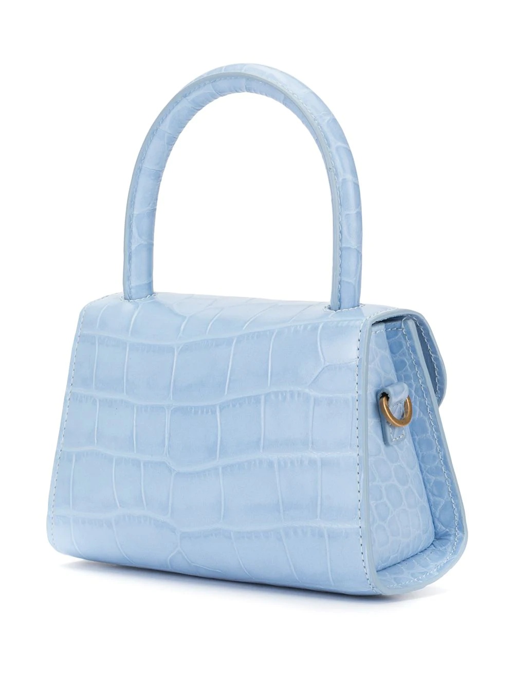 croc-effect mini bag - 3