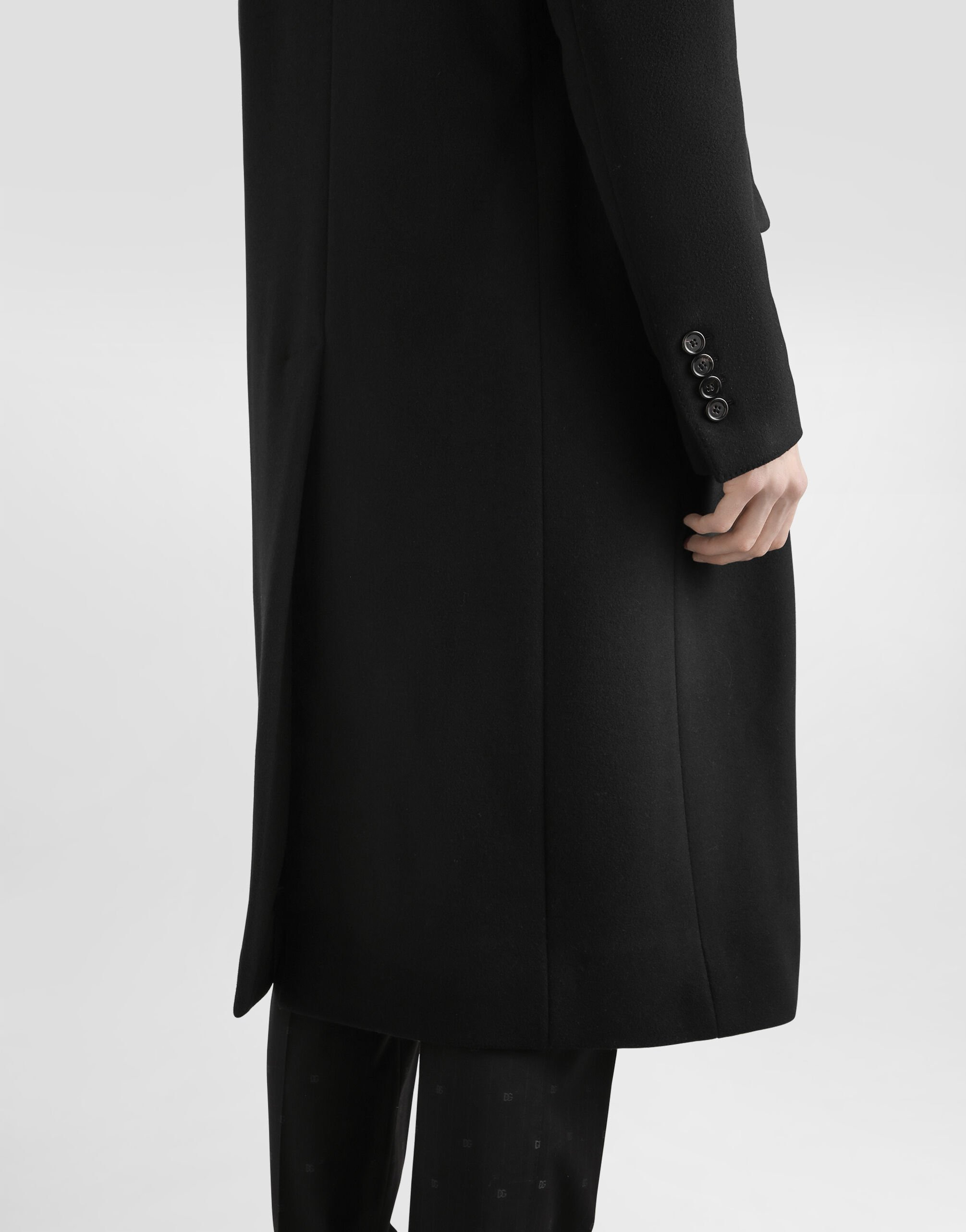 Double-breasted cashmere wool coat - 5