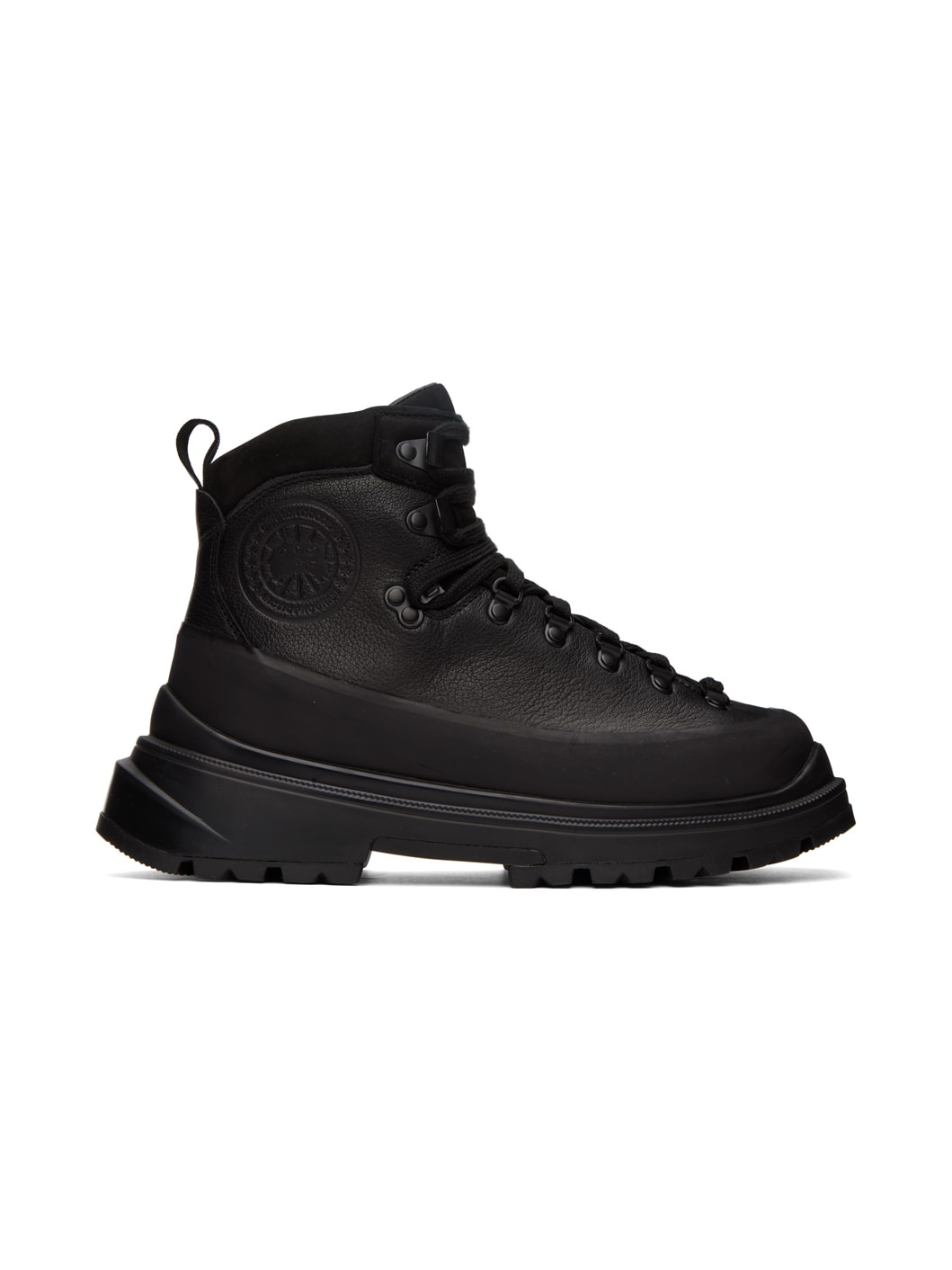 Black Journey Lace-Up Boots - 1