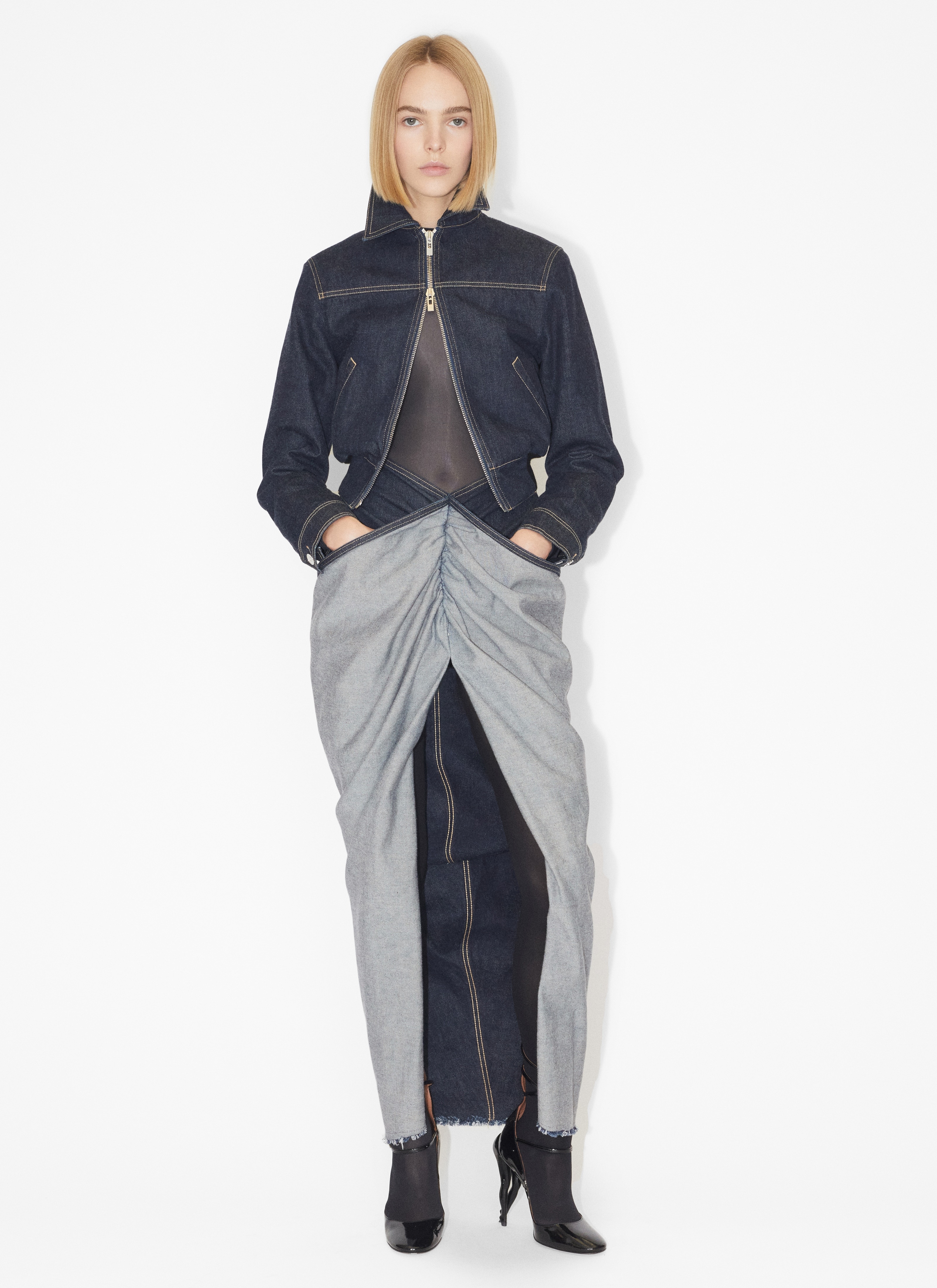 スカート Alaia DRAPED SKIRT 25476361_55605349_322.jpg
