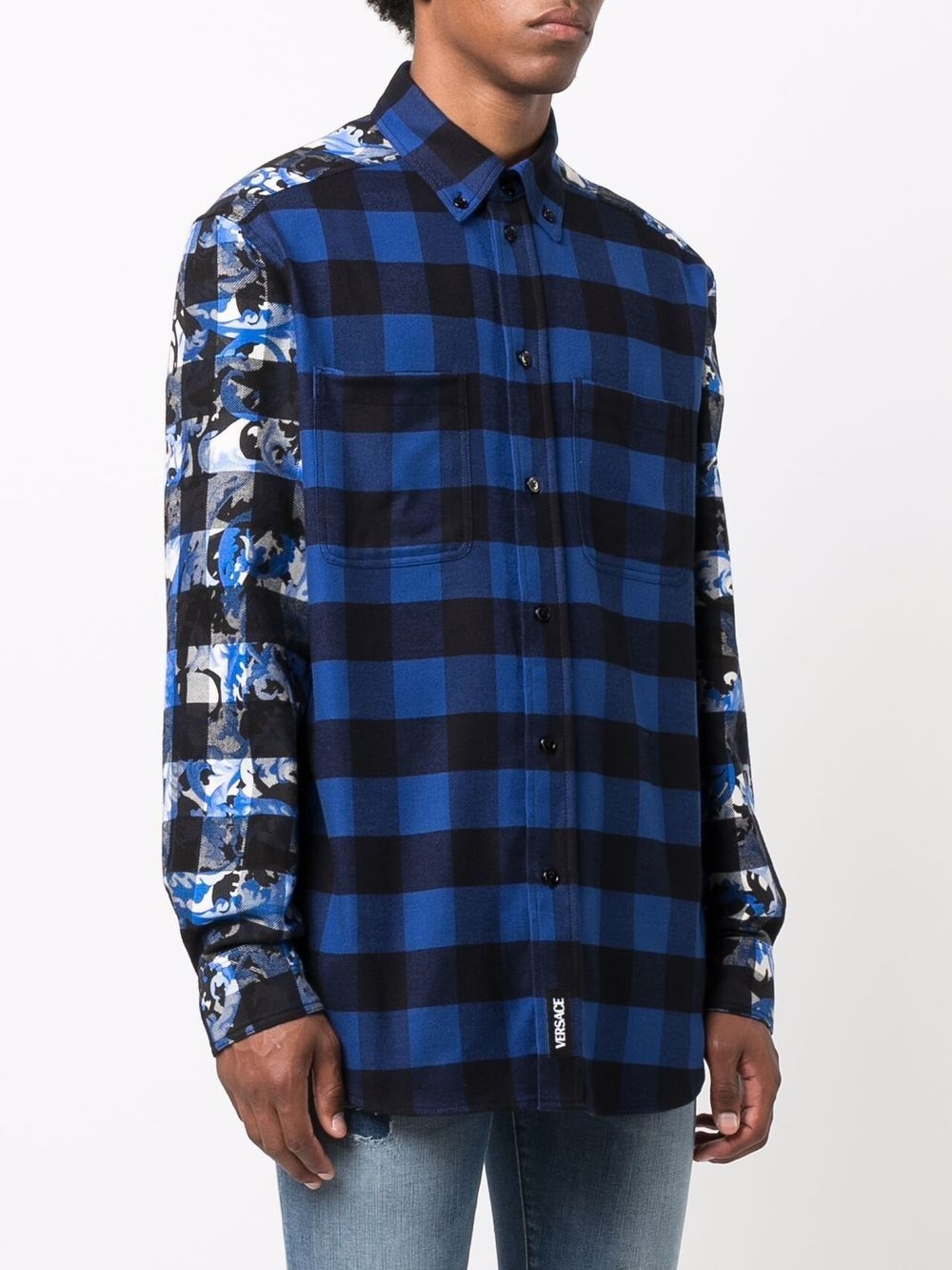 Baroccoflage-print plaid shirt - 3