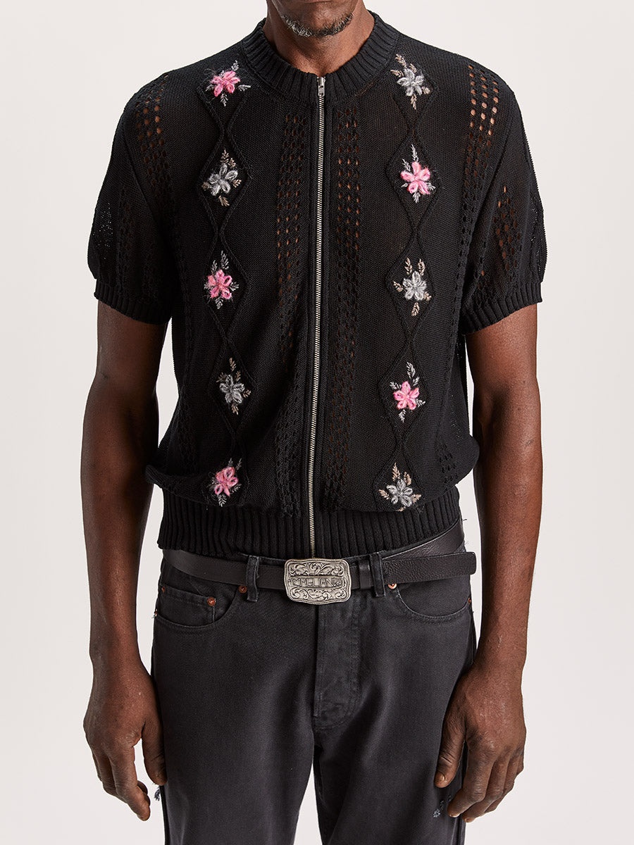 Cormagliano Zipped Tee Black - 3
