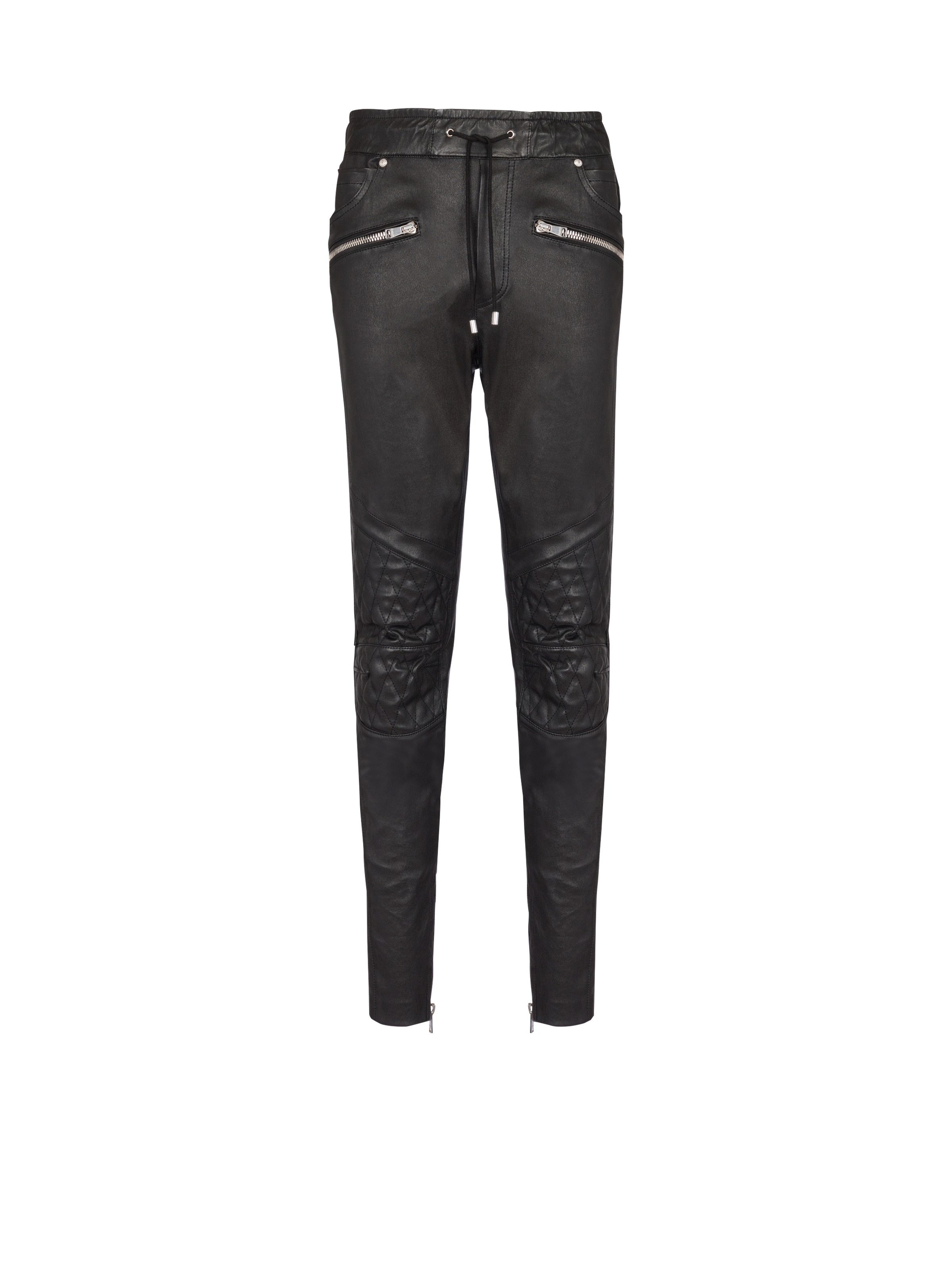 Stretch leather trousers - 1