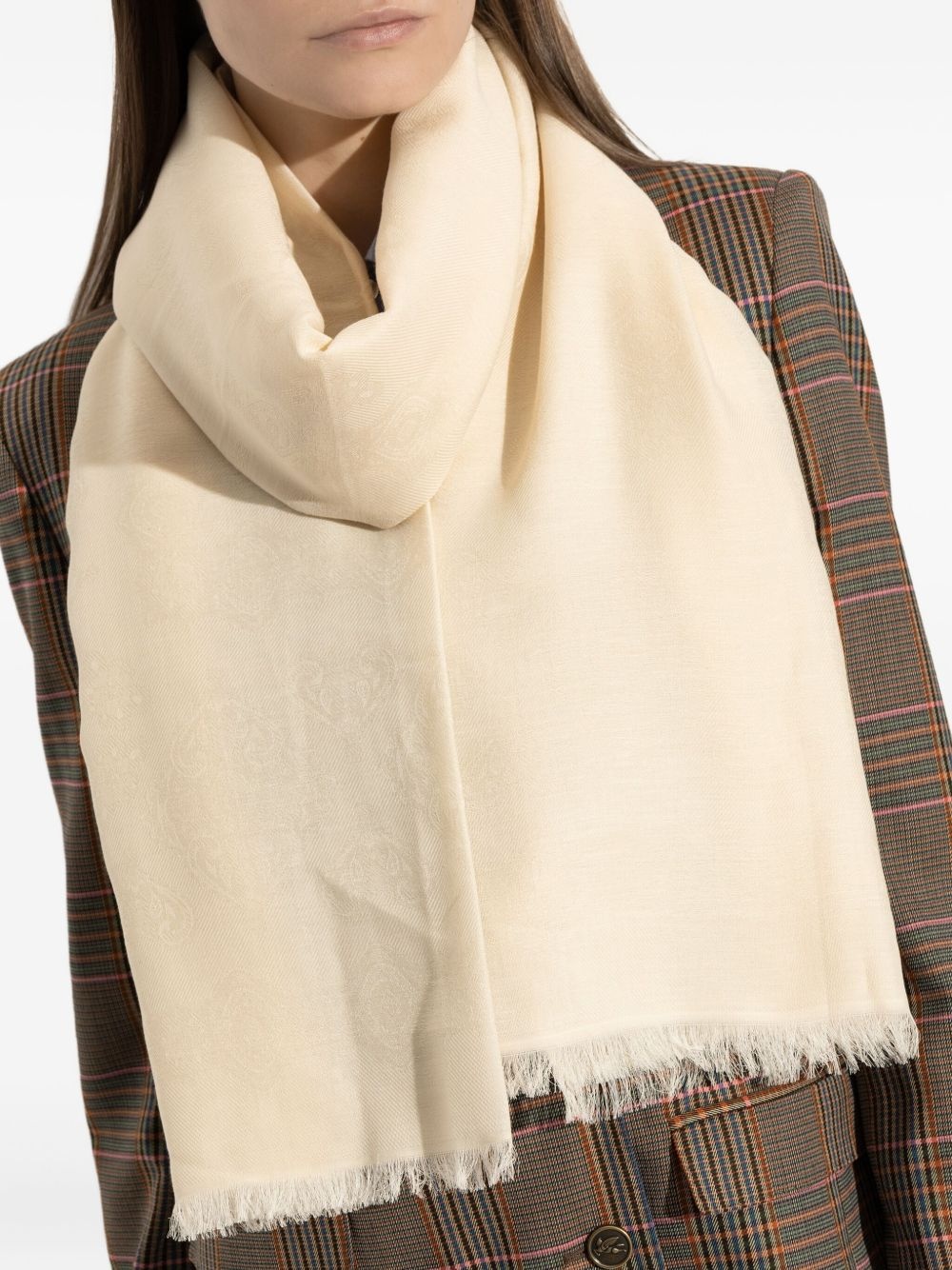 frayed-edge scarf - 4
