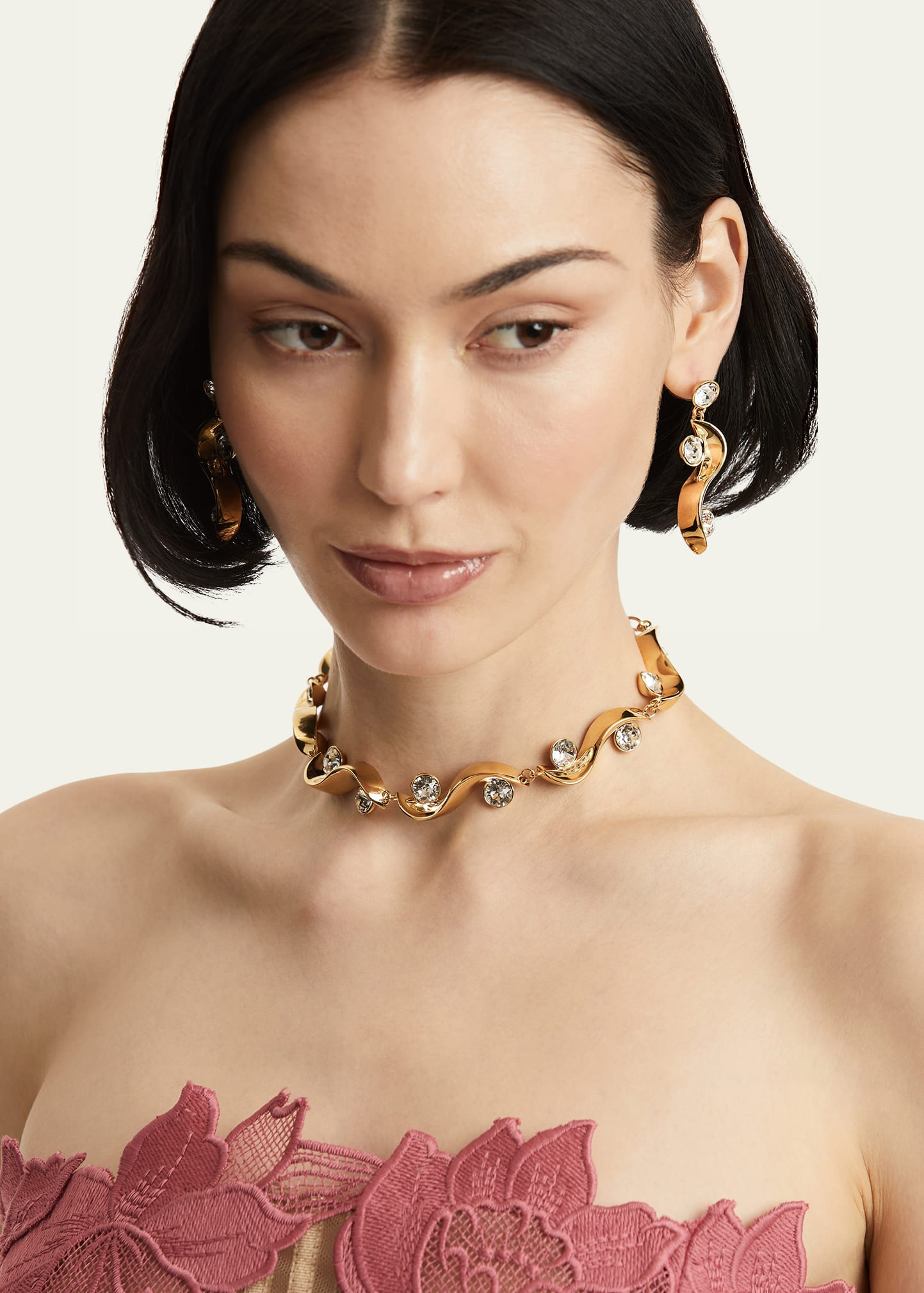 Crystal Wave Necklace - 2