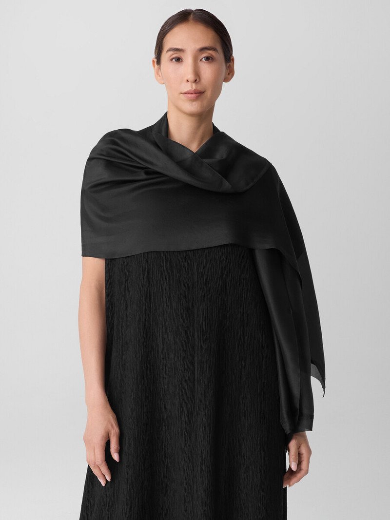 EILEEN FISHER Washed Transitional Silk Scarf outlook