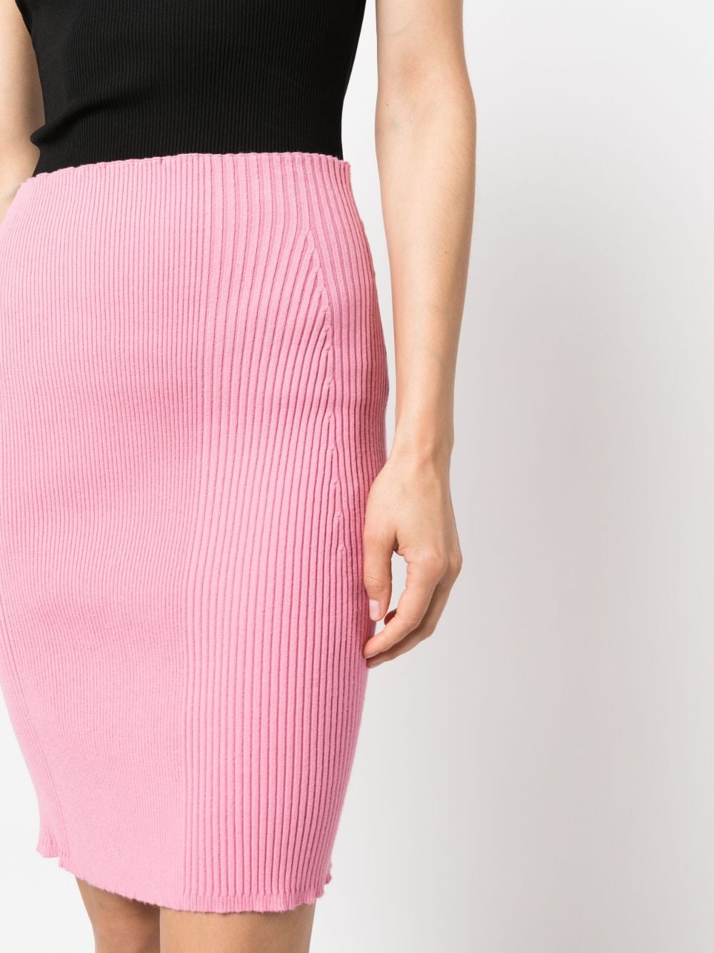 ribbed-knit mini skirt - 5