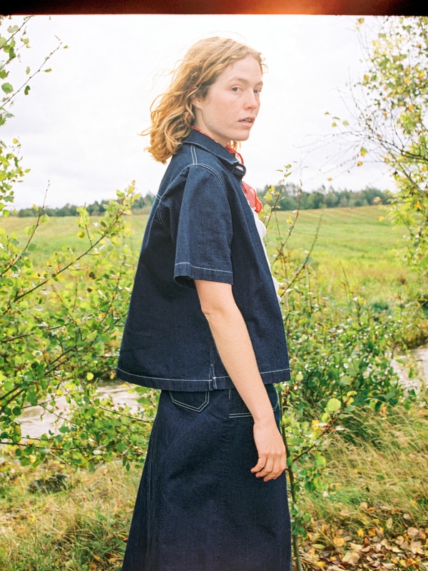 Lina Painter Denim Shirt Dark Blue - 3