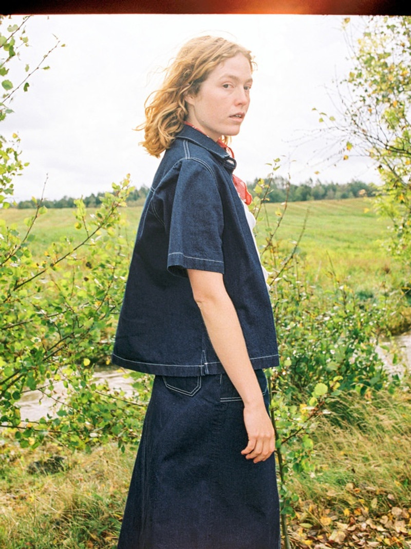 Lina Painter Denim Shirt Dark Blue 3