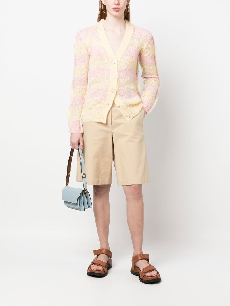 Marni stripe-pattern cardigan outlook