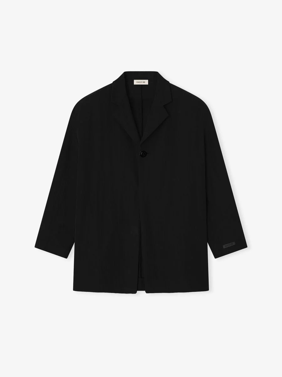 Tencel Nylon Unlined Relaxed Blazer - 1