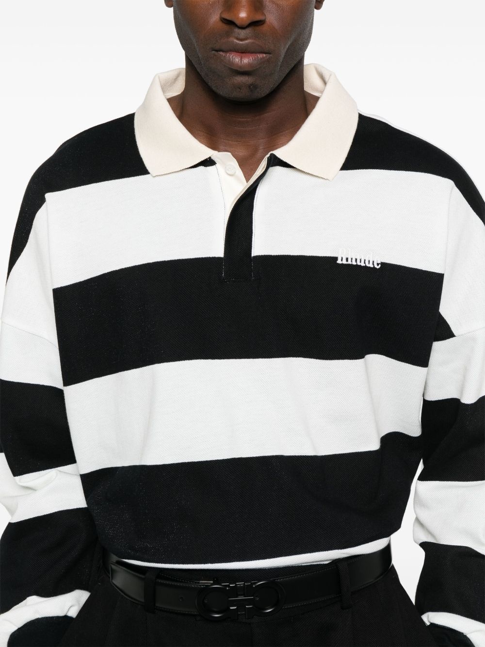 striped polo shirt - 4