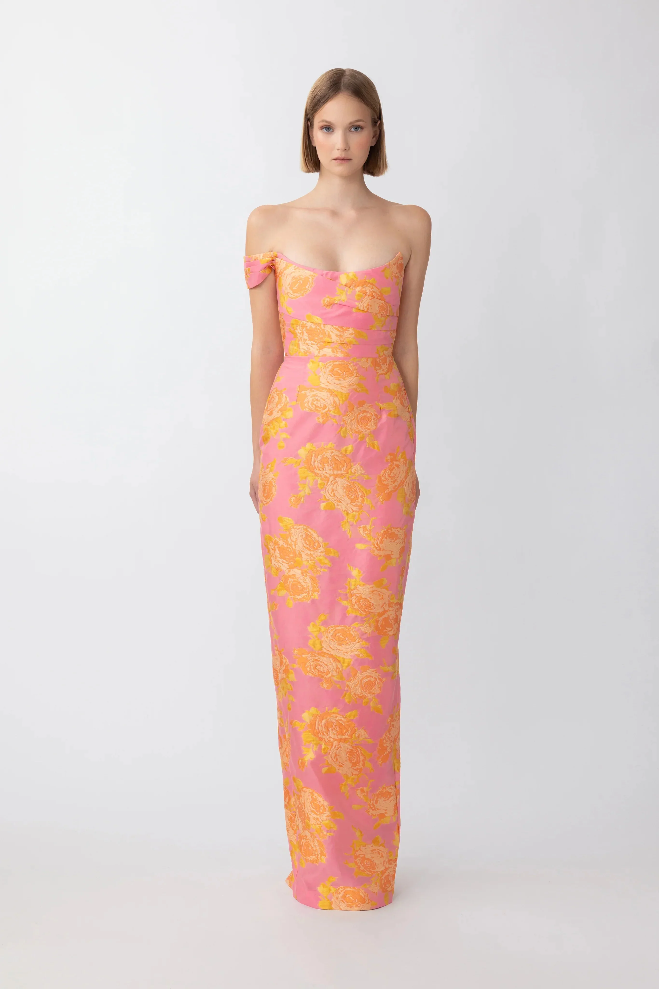 JACKSON JACQUARD GOWN - 1