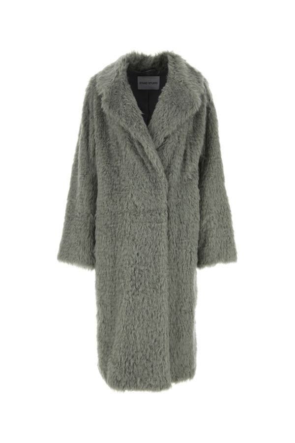 Stand Studio Woman Grey Nicole Eco Fur Coat - 1