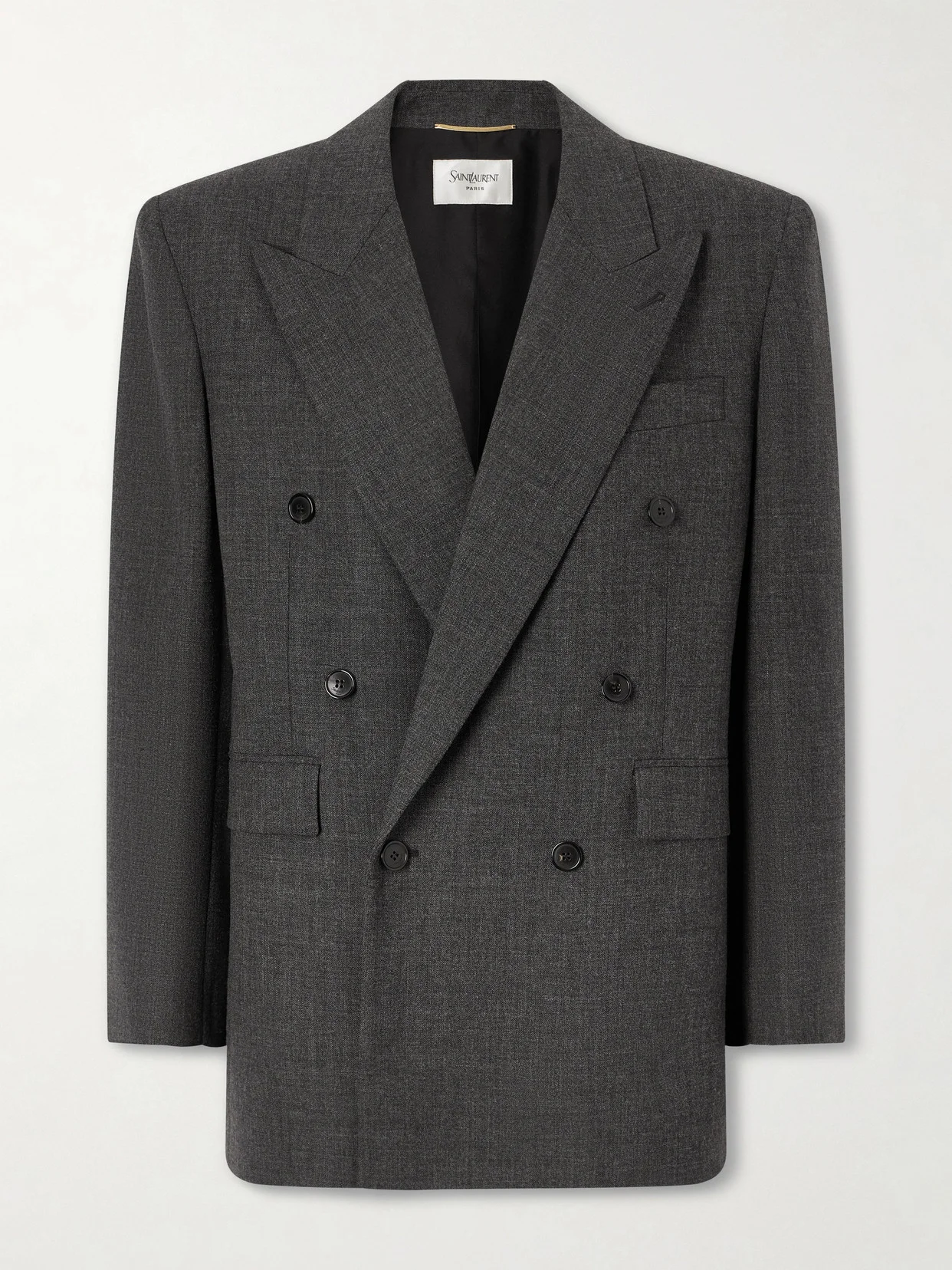 Wool Double-breasted Blazer - 1