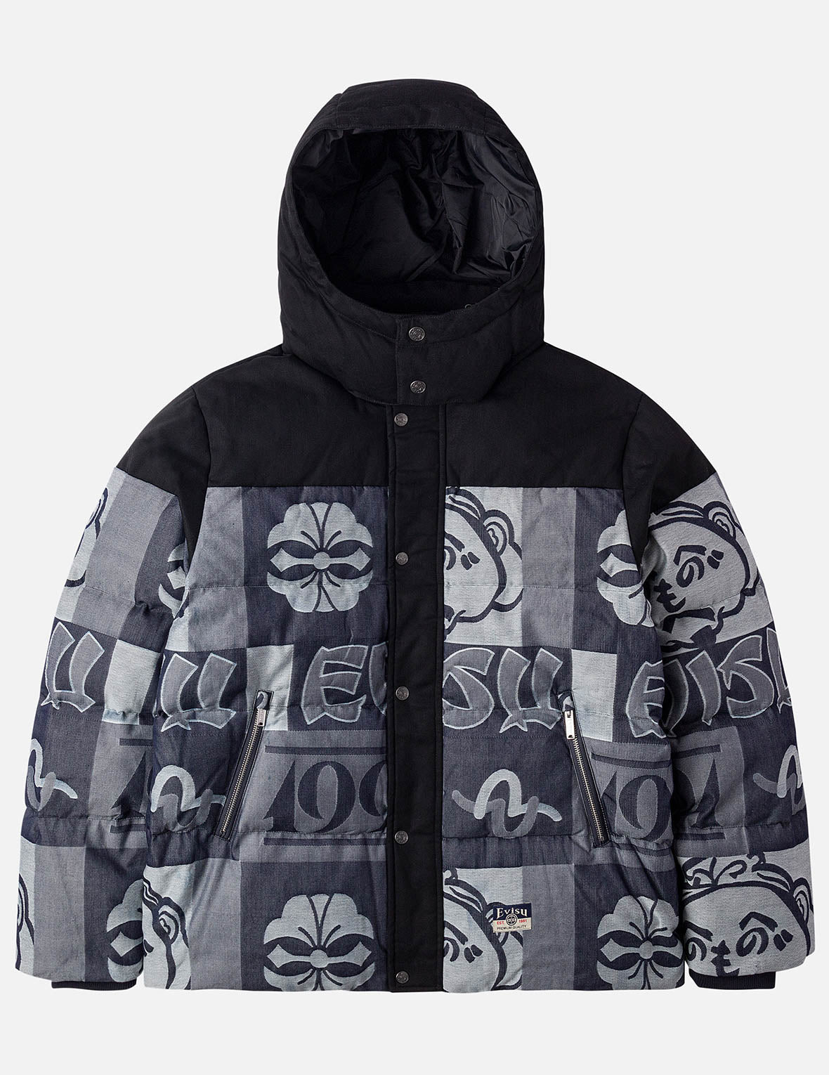 Allover Henohenomohe Godhead Jacquard Regular Fit Down Jacket - 3
