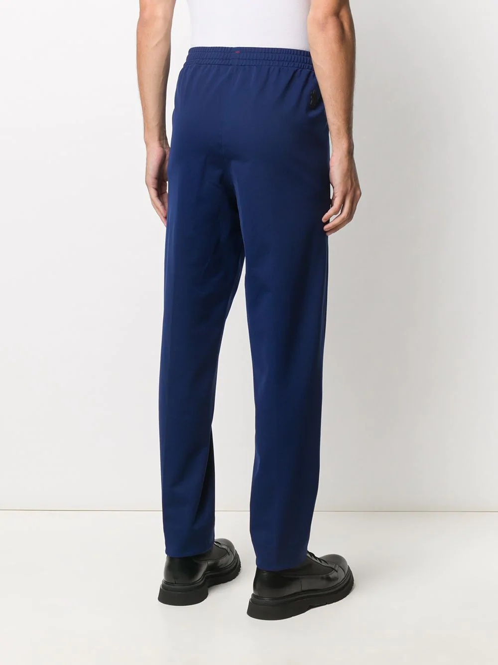 tapered piped-trim track pants - 4