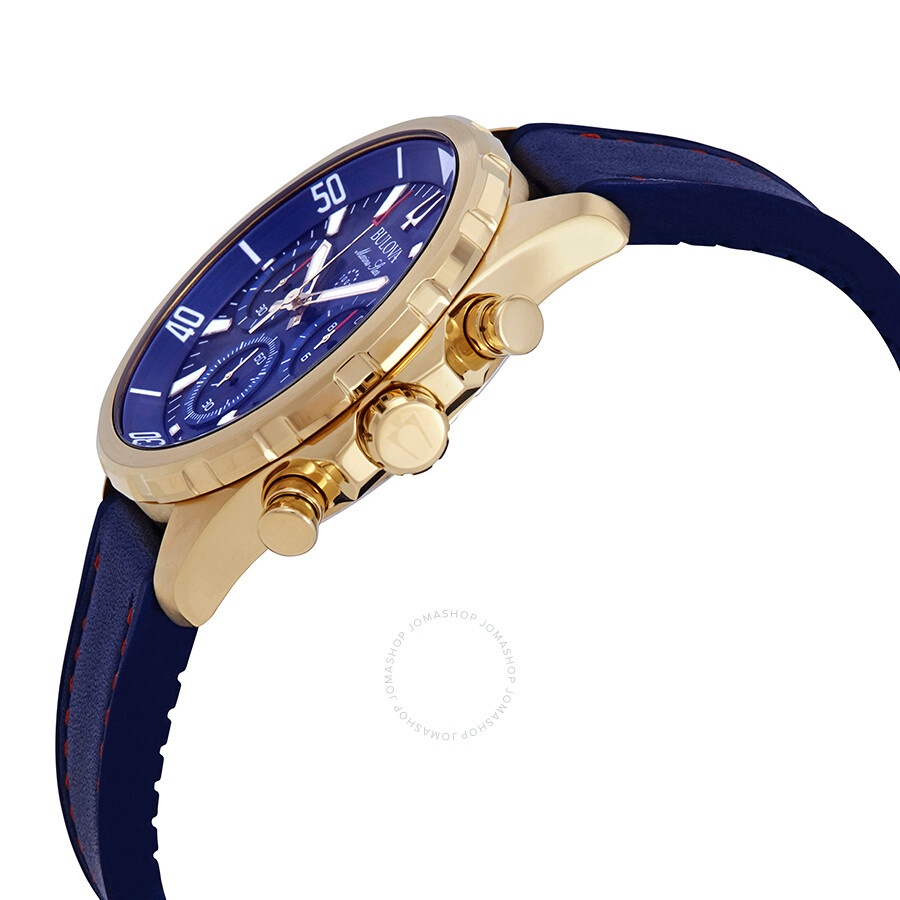 Other Designers Bulova Bulova Marine Star Chronograph Blue Dial