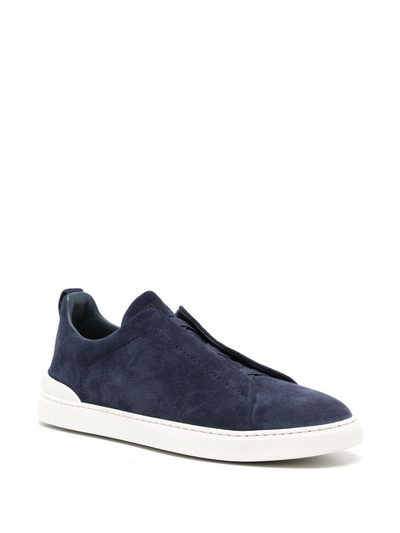 ZEGNA Triple Stitchâ¢ suede sneakers outlook