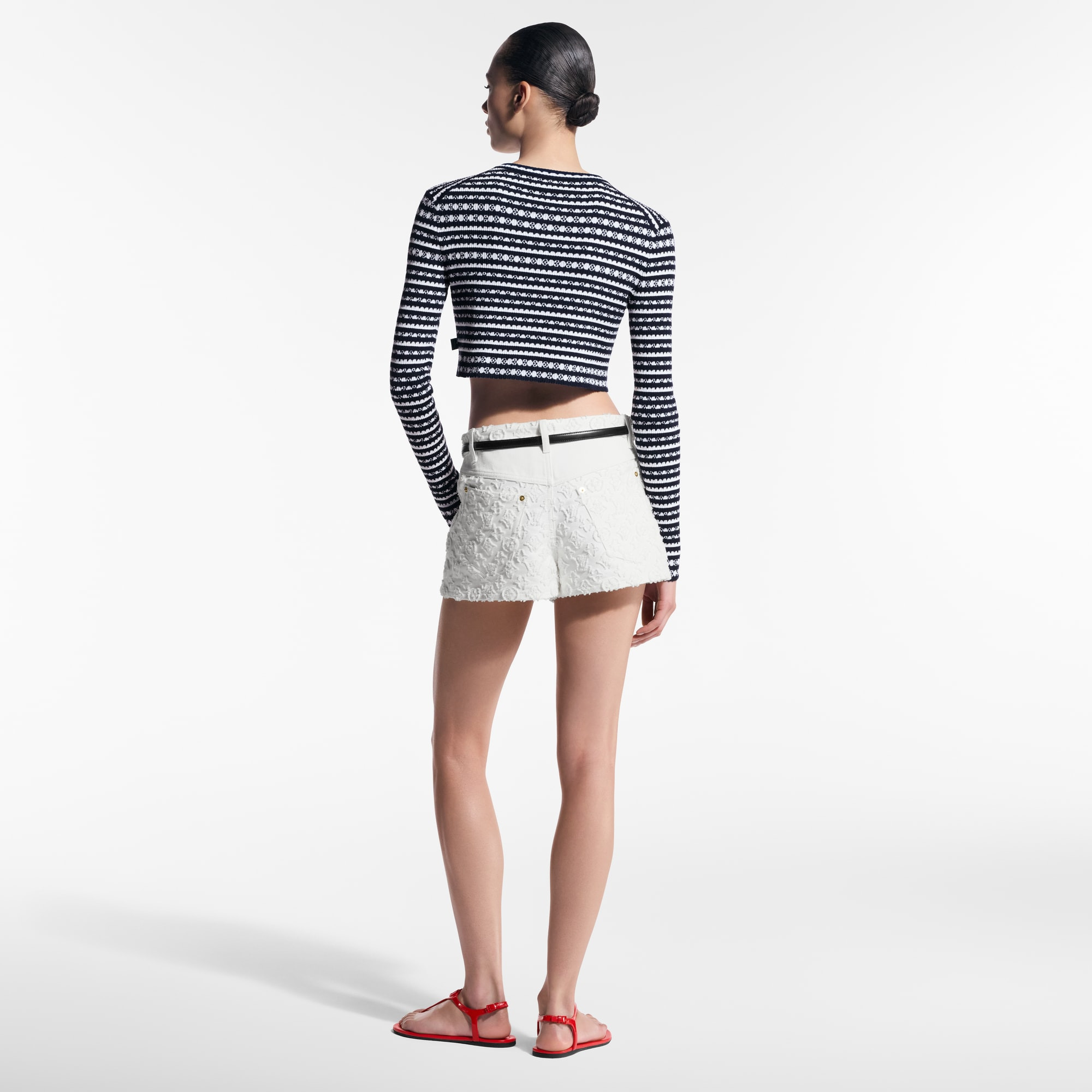 Scallop Stripe Cardigan - 3