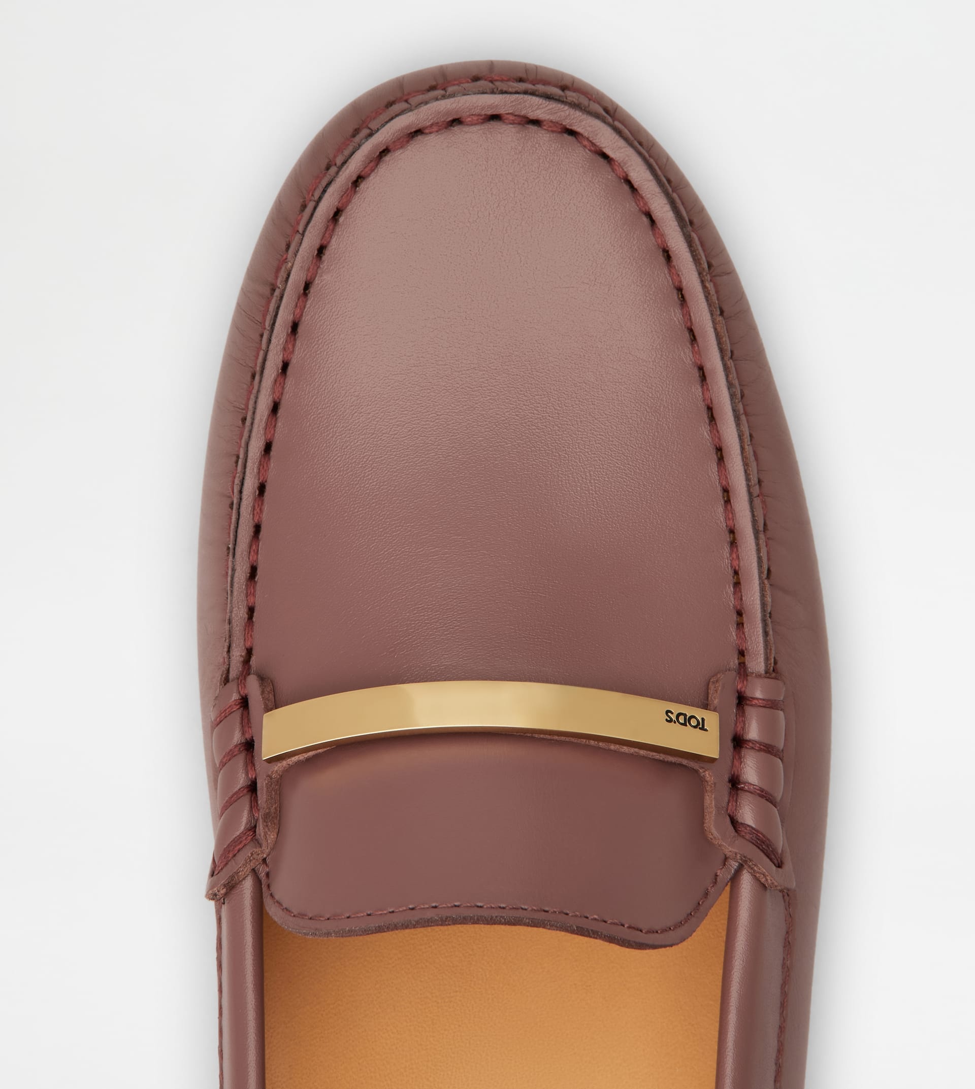 GOMMINO DRIVING SHOES IN LEATHER - BURGUNDY - 5