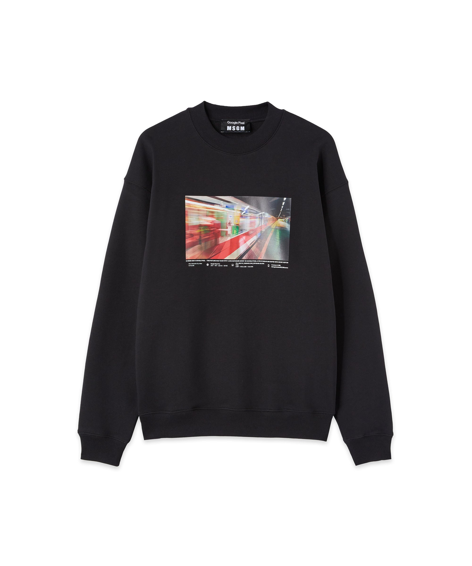 MSGM x Google Pixel "Daily Metro" print Sweatshirt - 1