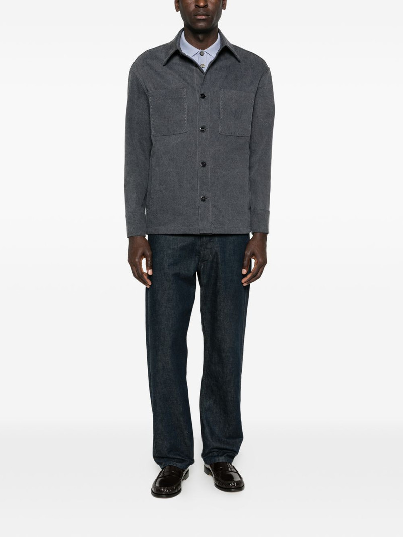 FENDI logo-appliqué shirt jacket outlook