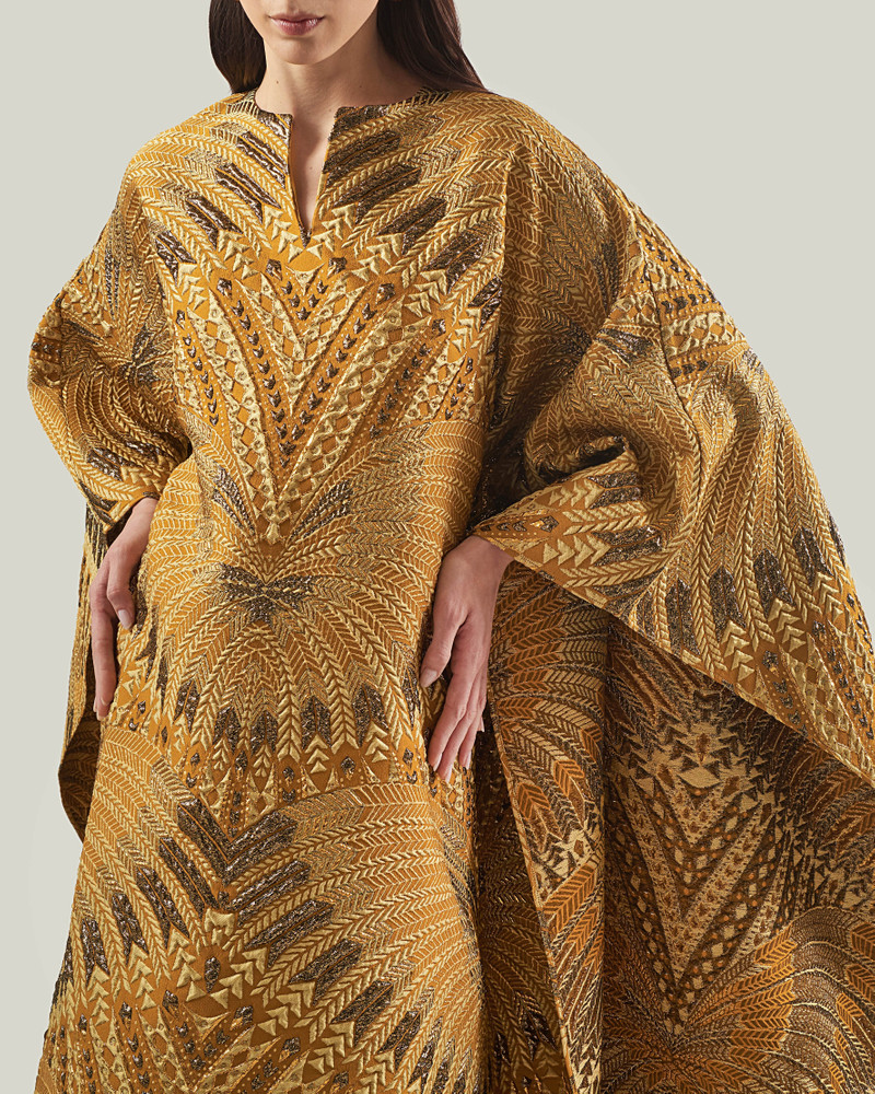 Iman Royale Kaftan in Amber 6