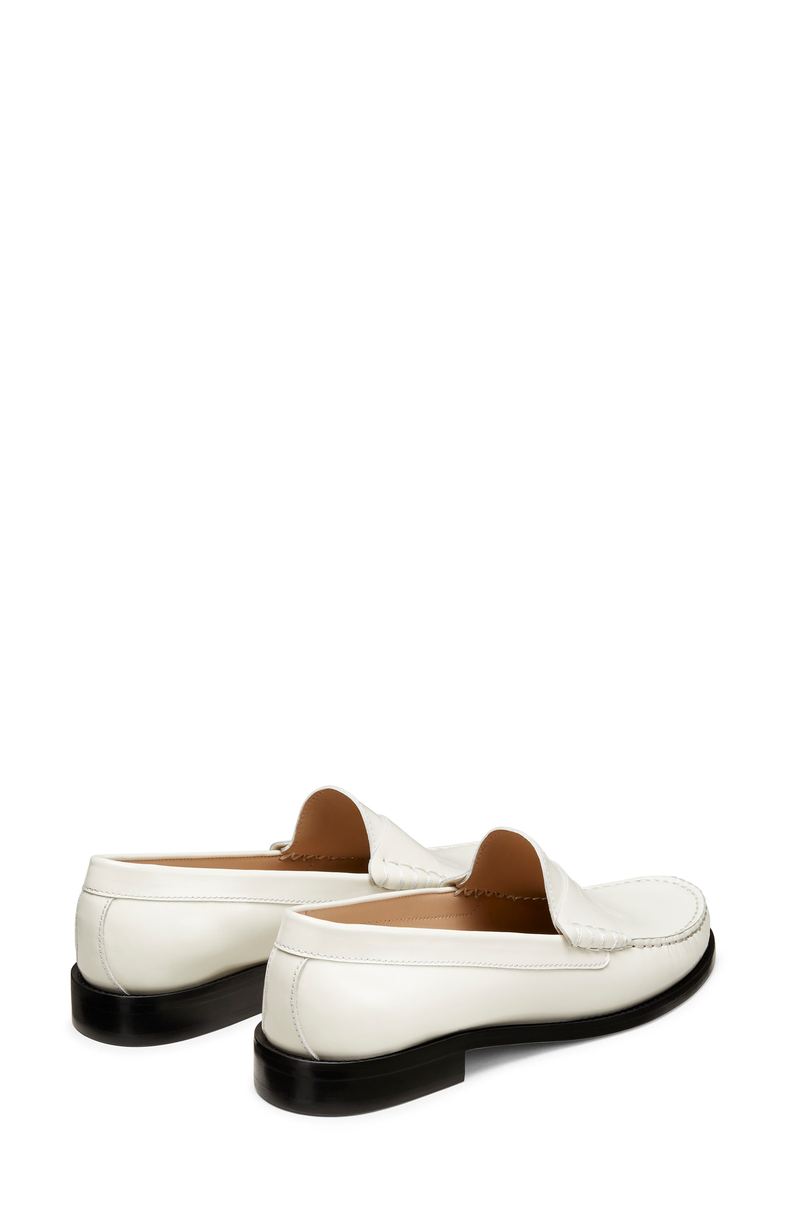 Stuart Weitzman Lottie Penny Loafer in Cream at Nordstrom - 4