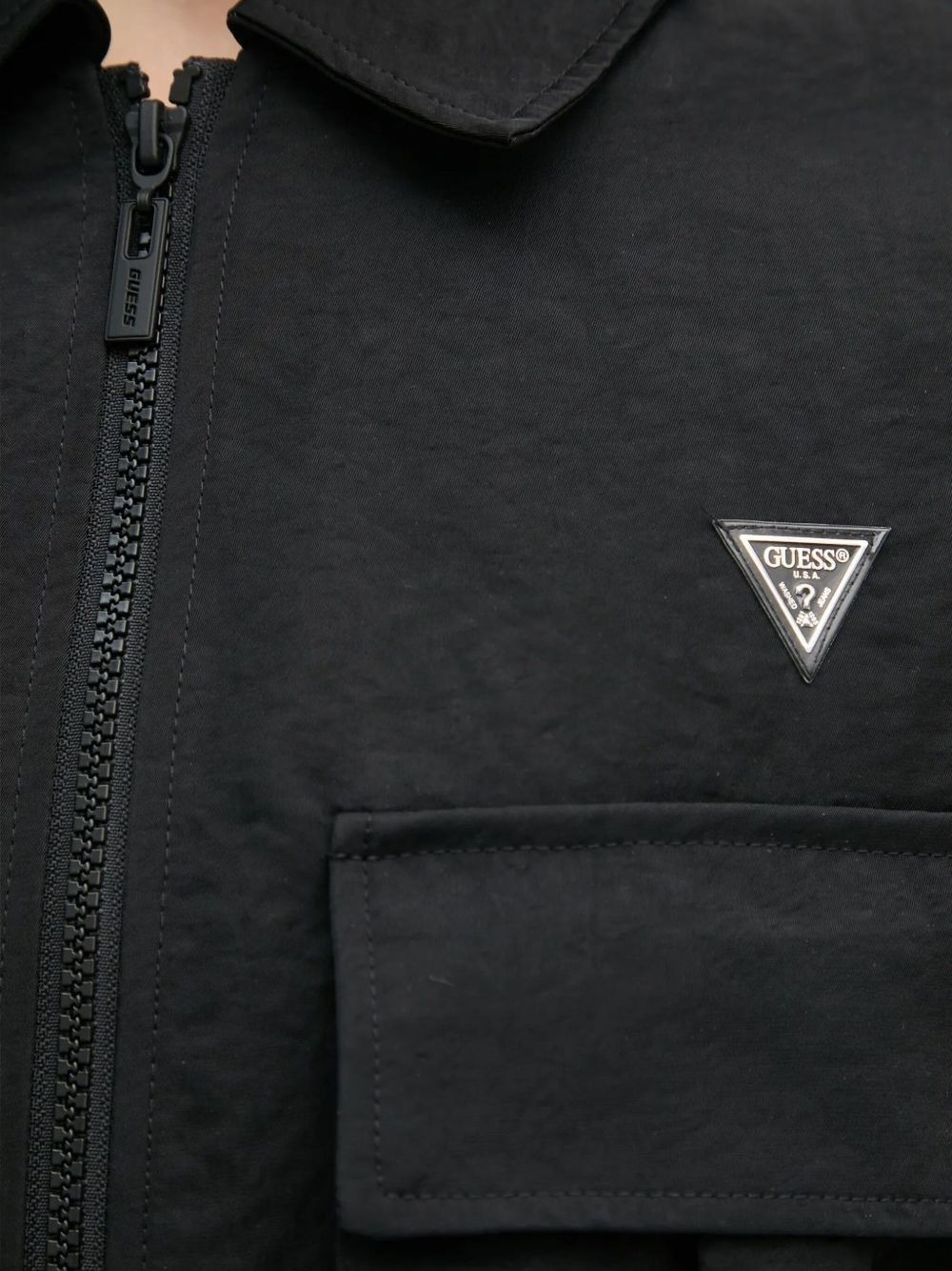 triangle-logo zip-up jacket - 4