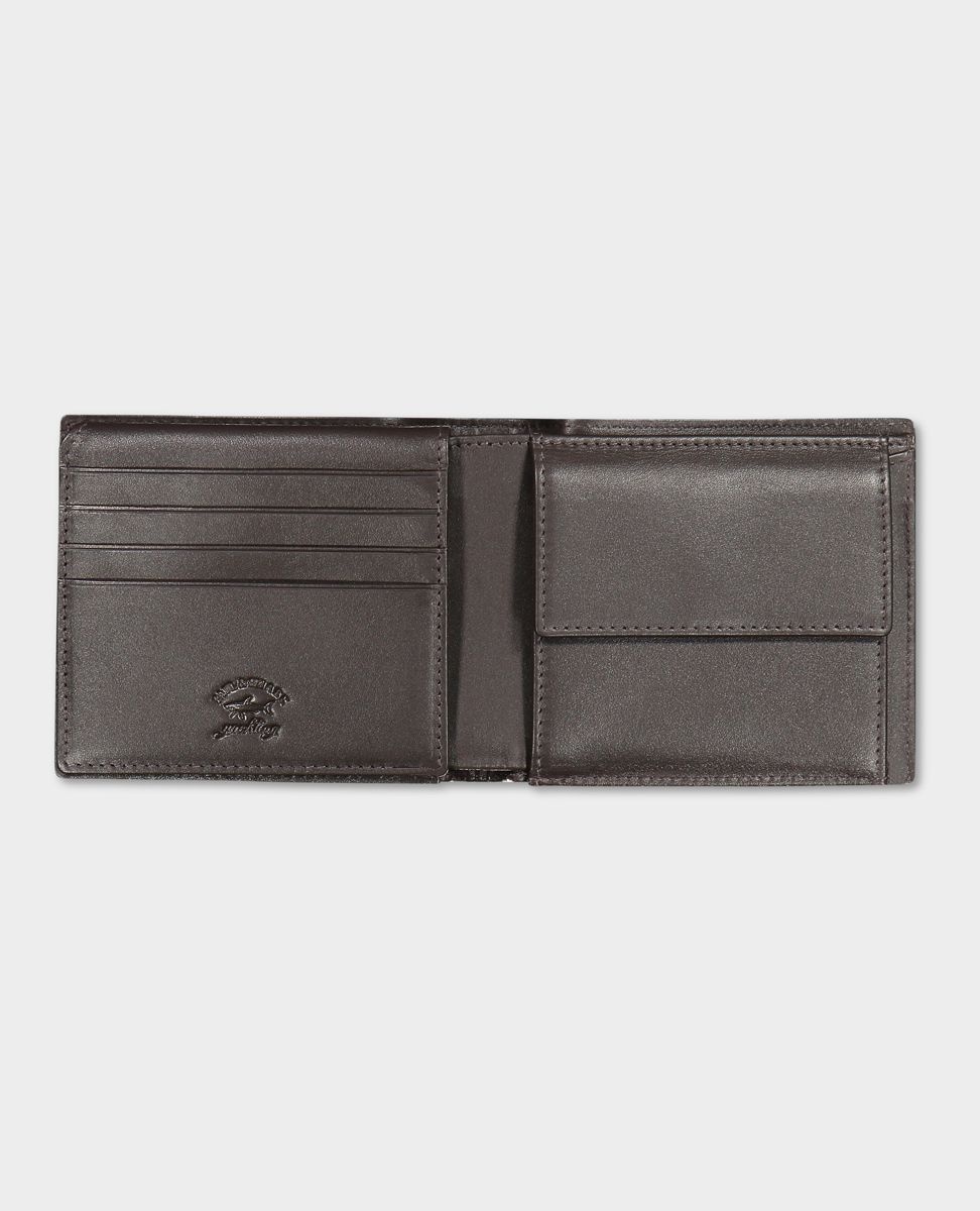 Leather and recycled fabric Wallet - 3