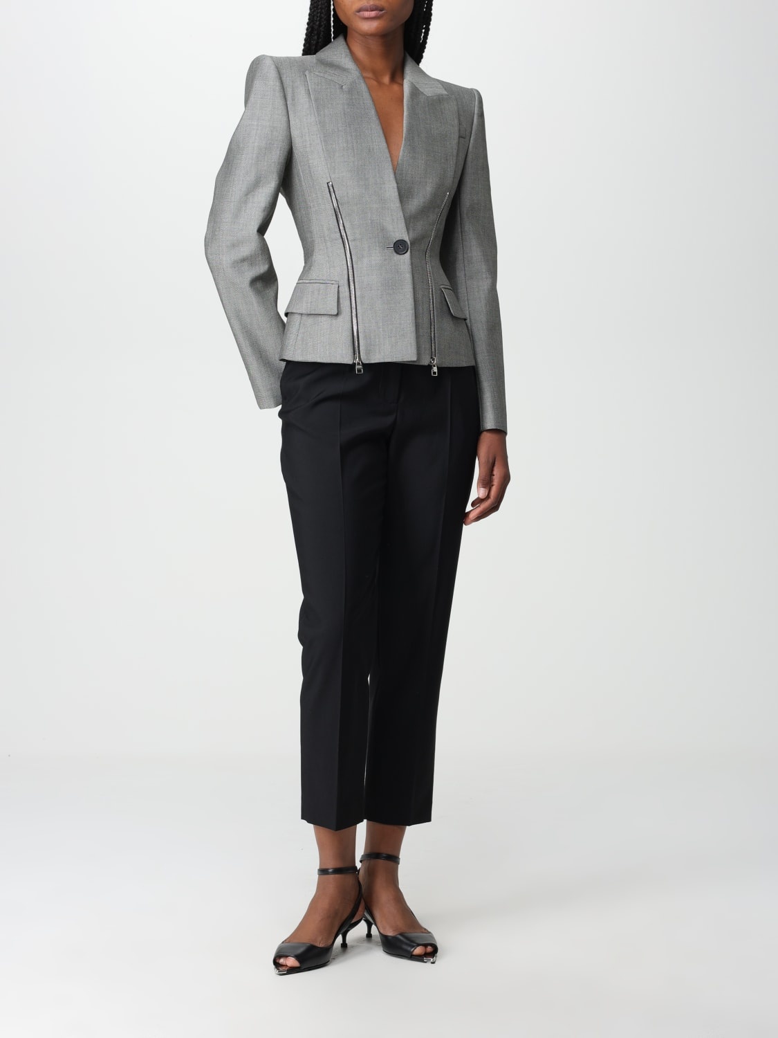 Alexander McQueen pants in wool and cupro - 2
