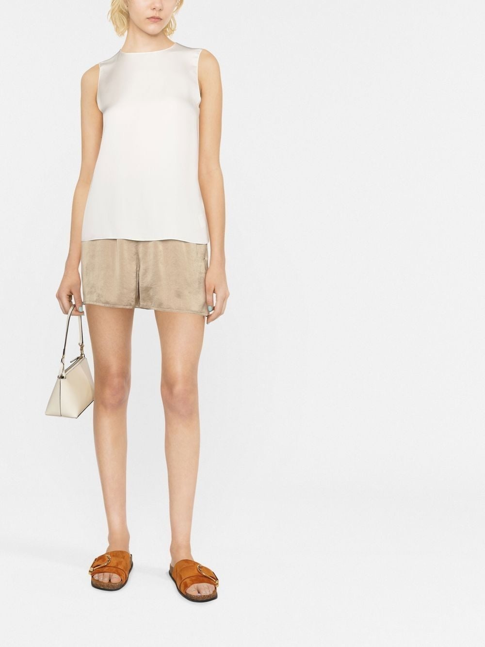 silk sleeveless-vest - 2