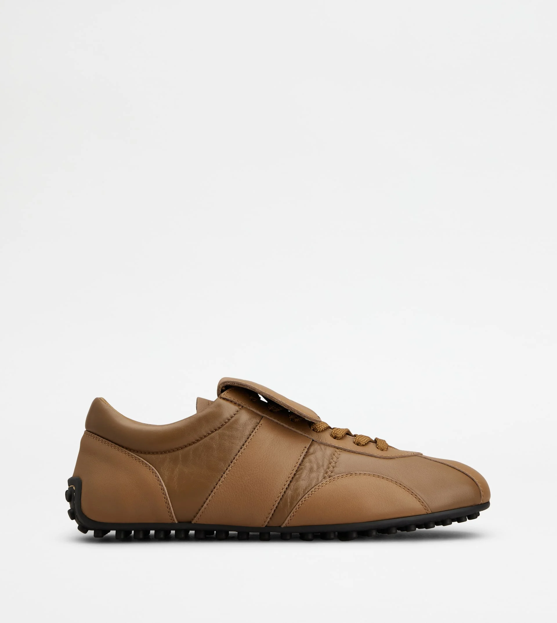 TOD'S T-MARATHON SNEAKERS IN LEATHER - BROWN - 1