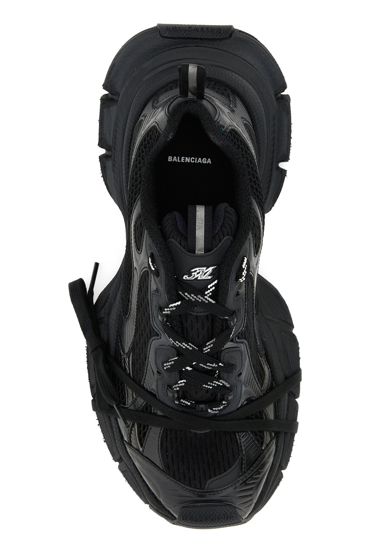 【関税&送料込】Balenciaga Black Mesh And Rubber 3Xl Sneaker BALENCIAGA 3XL Distressed Mesh and Rubber Sneakers for Men