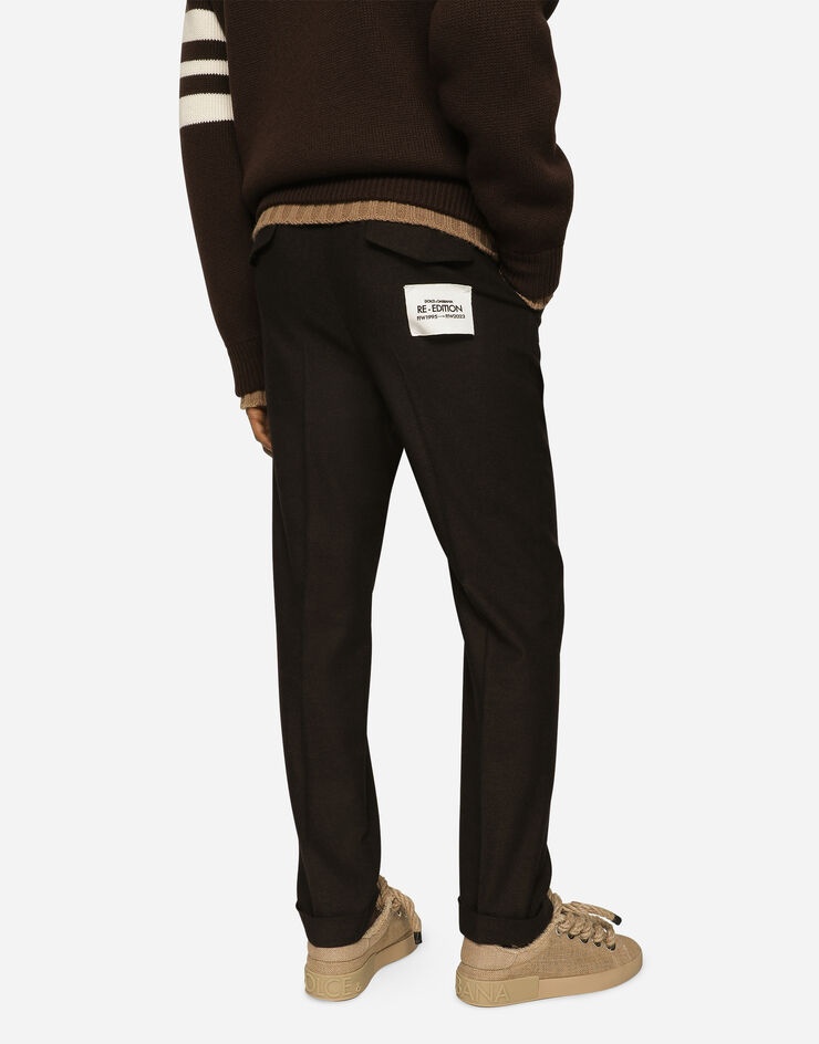 Stretch wool pants with Re-Edition label - 4