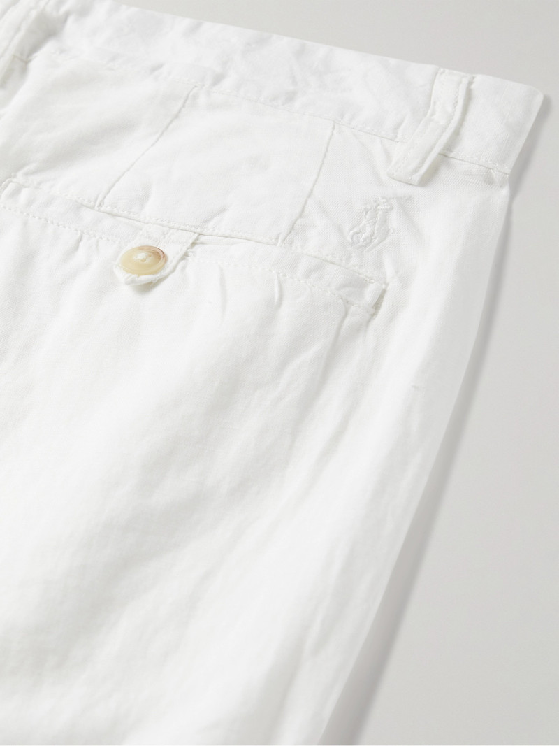 Slim-Fit Straight-Leg Linen and Cotton-Blend Trousers 5