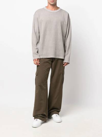 Reebok ribbed cotton sweatshirt outlook