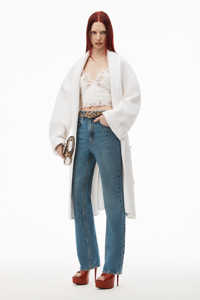 Alexander Wang FLY HIGH-RISE STACKED JEAN IN DENIM outlook