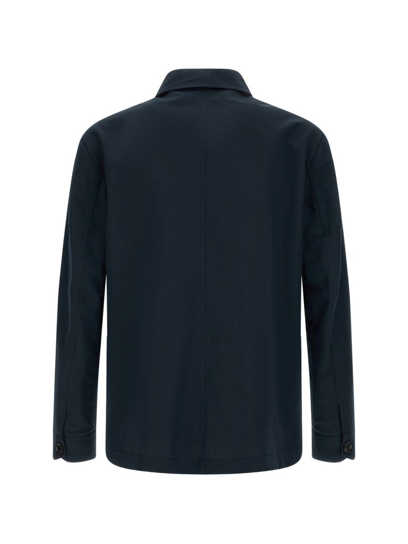 Brioni button leather pocket jacket outlook