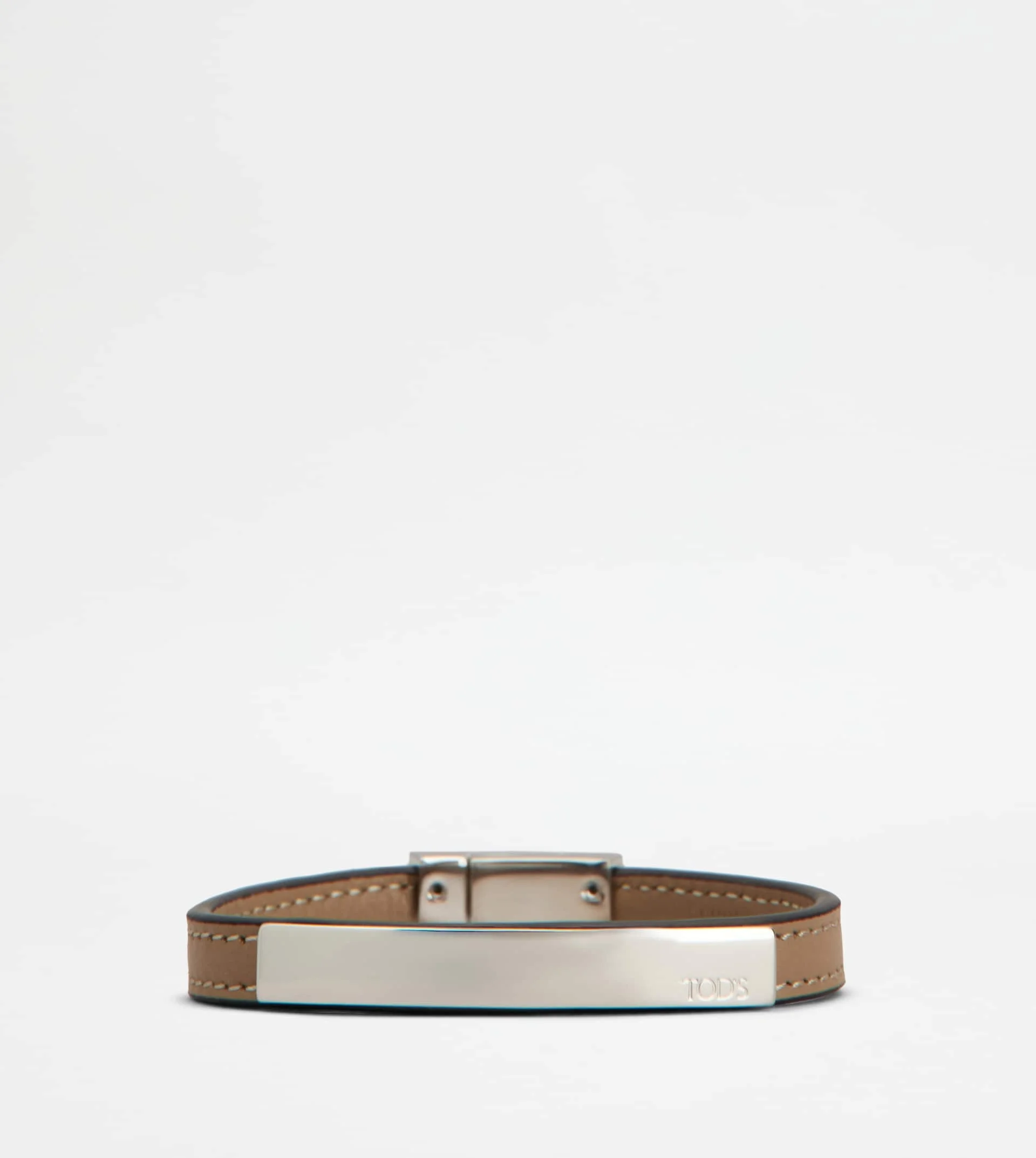 BRACELET IN LEATHER - BEIGE - 1