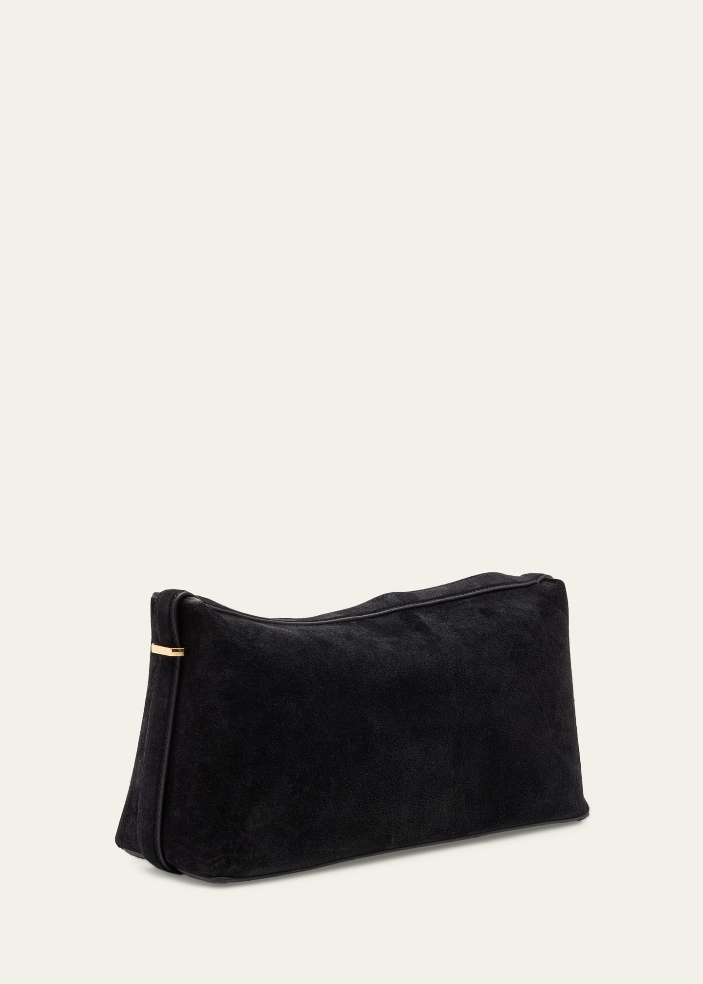 Belted Suede Clutch Bag - 3