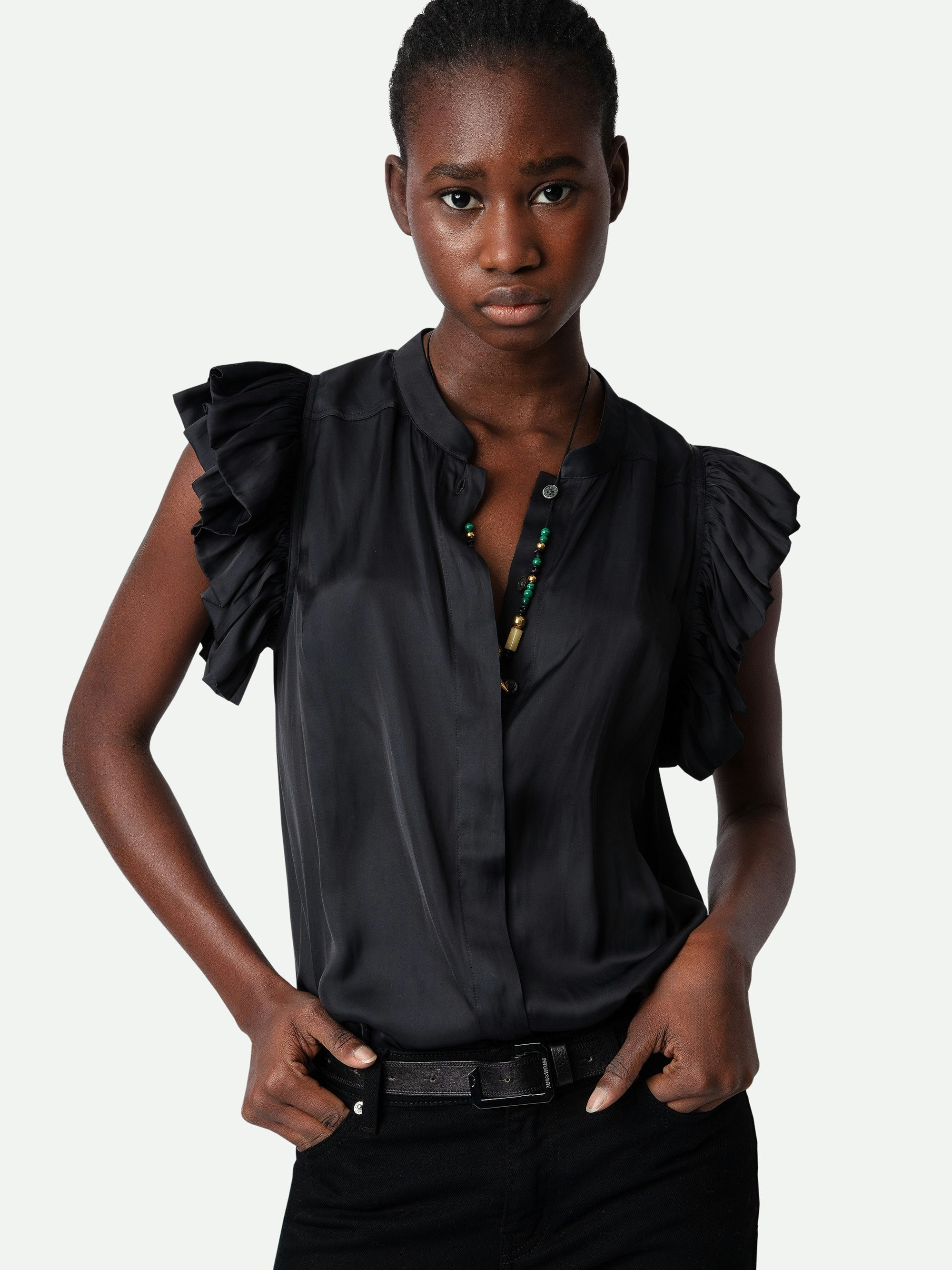 Tiza Satin Top - 5