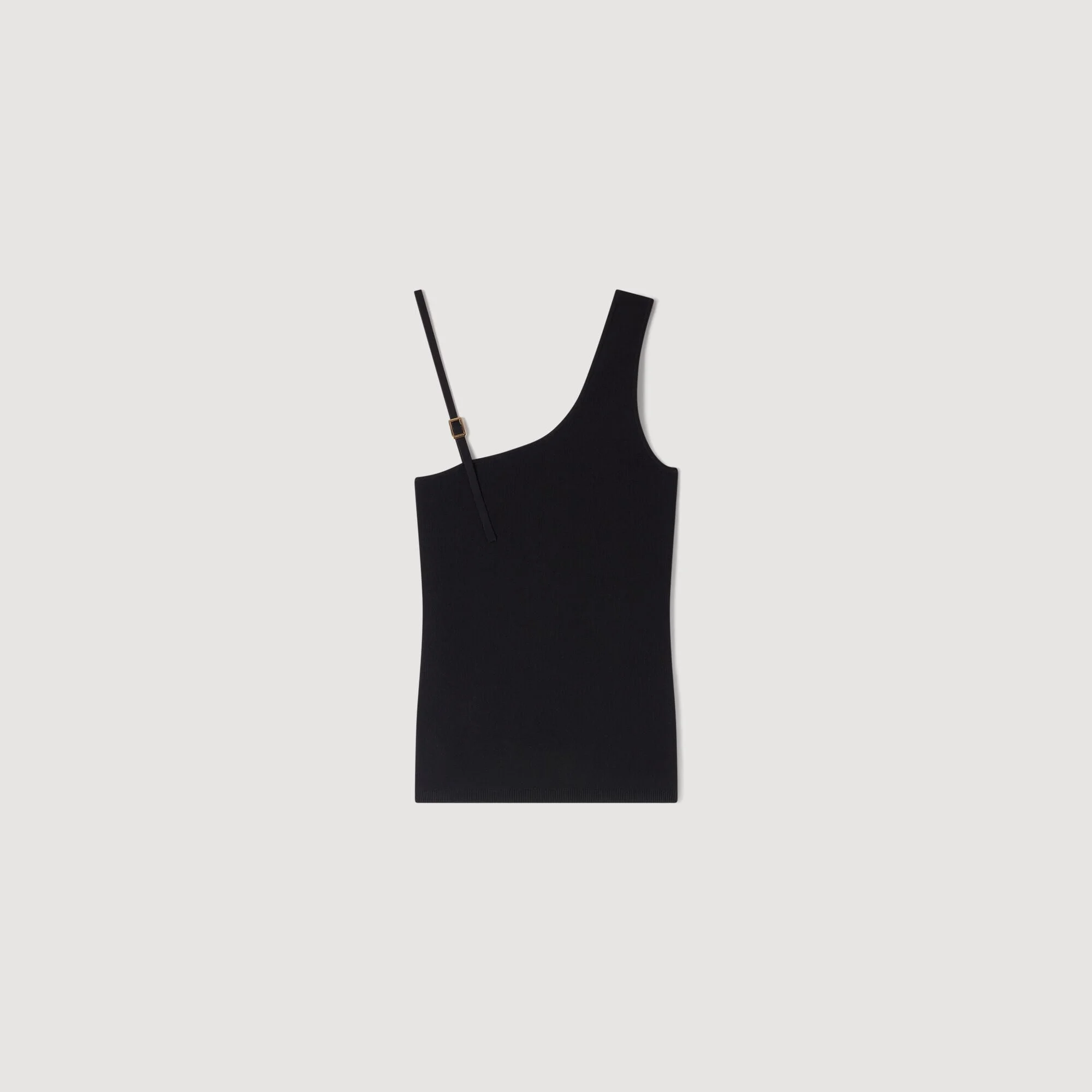 ASYMMETRIC KNIT TOP - 1