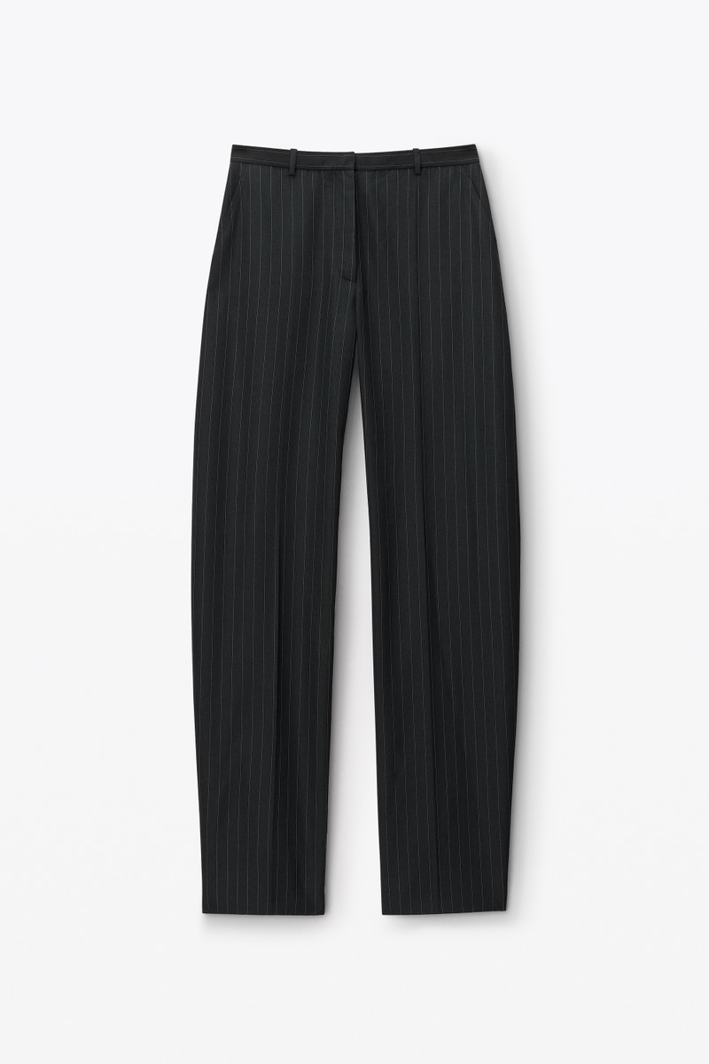 Low Rise Trouser In Pinstripe Wool 1